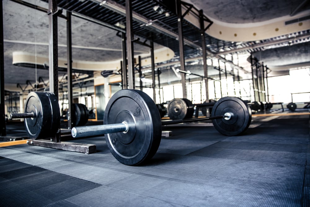 Closeup image of a gym interior with equipment Closeup image of a gym interior with equipment